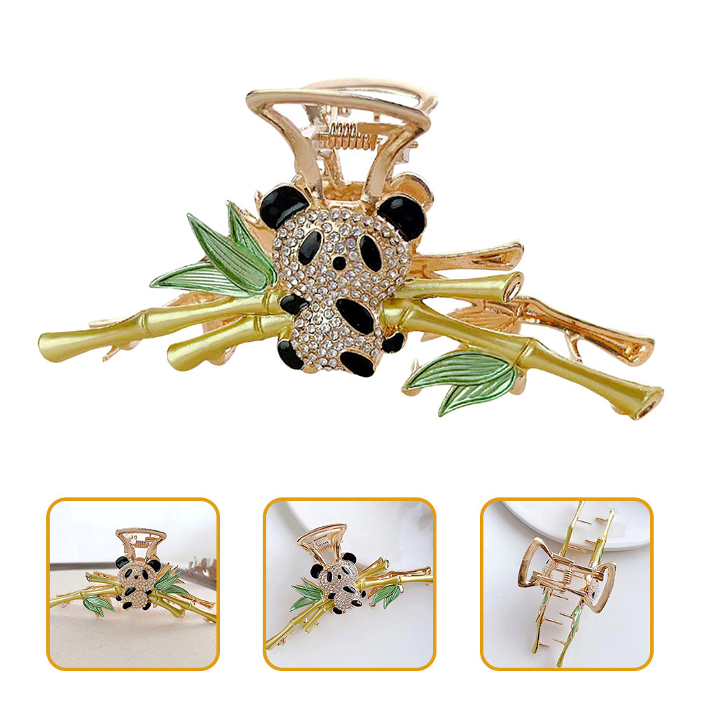Travel Accessories Shops - Panda Hair Claw Clip Women Alloy