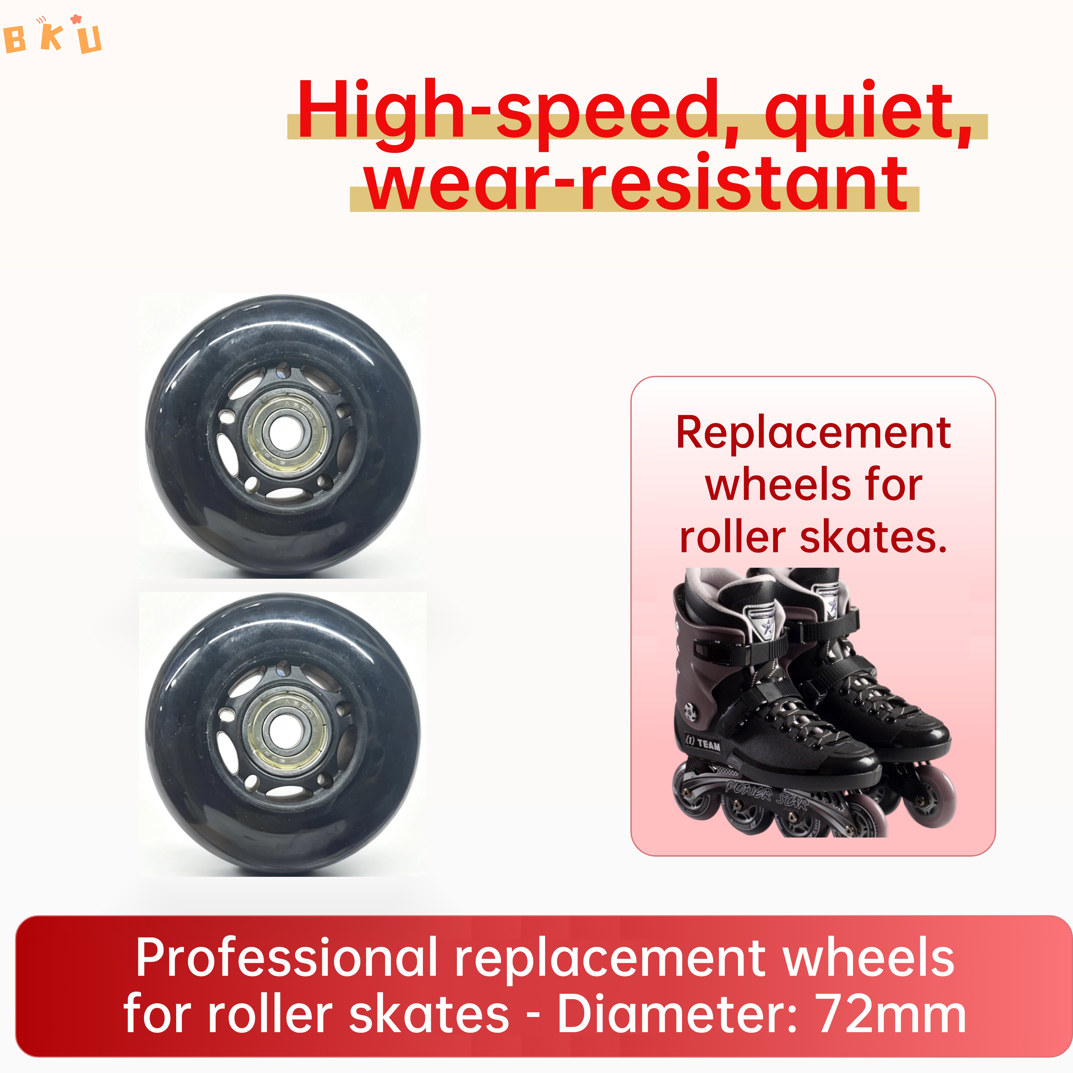 2 Pcs 72mm PU Wheels, High-Spe - Luggage Wheel Replacement incelemesi ve fiyatı