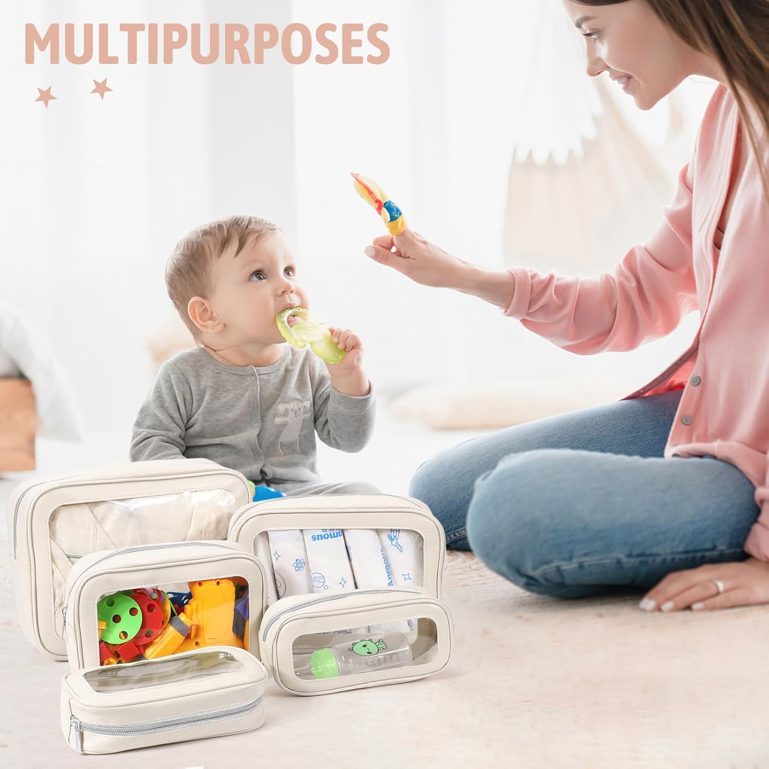5PCS Diaper Bag Organizer Pouc - Toiletry Bag Tsa incelemesi ve fiyatı