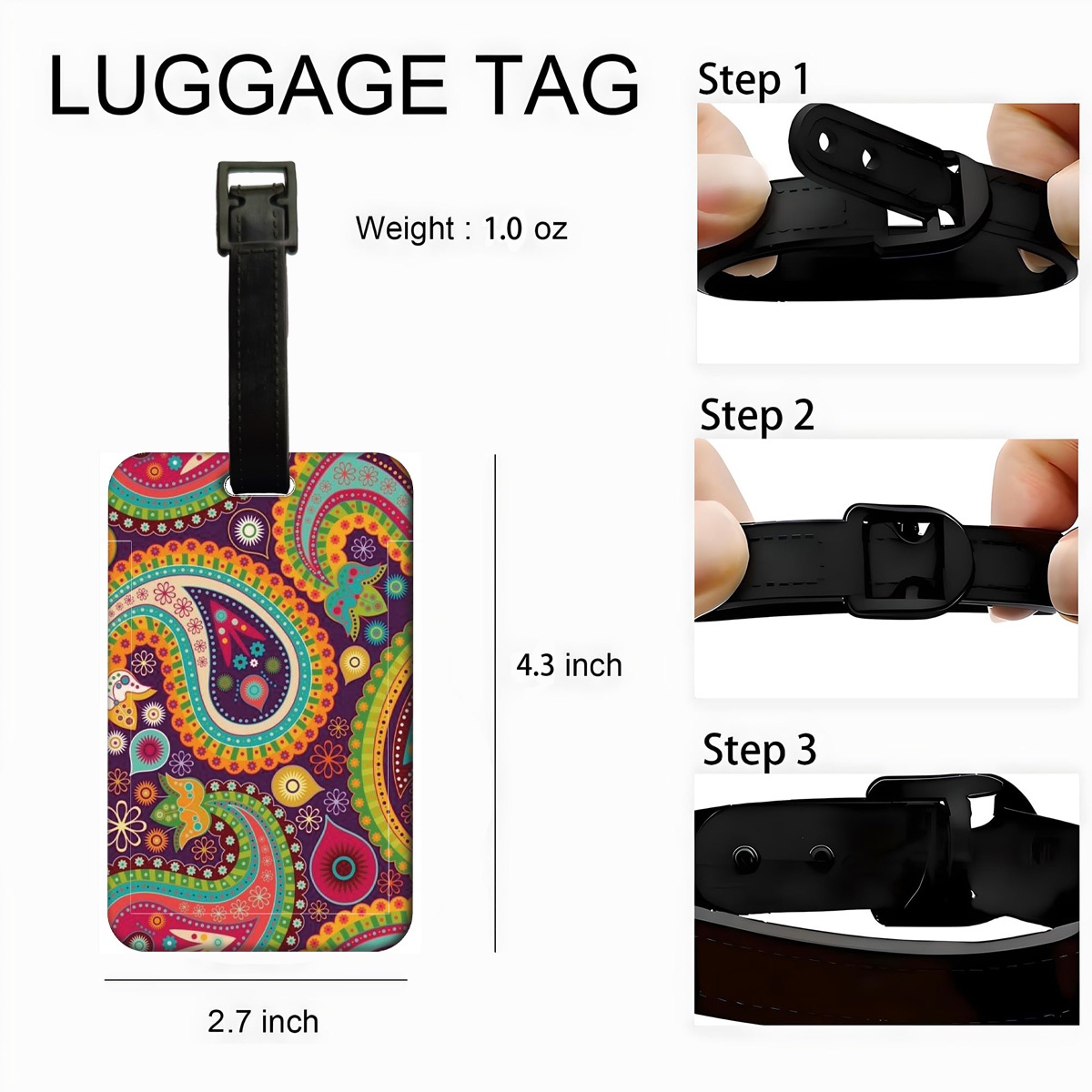 Paisley Plastics Baggage Tag W - Travel Accessories List For Women incelemesi ve fiyatı