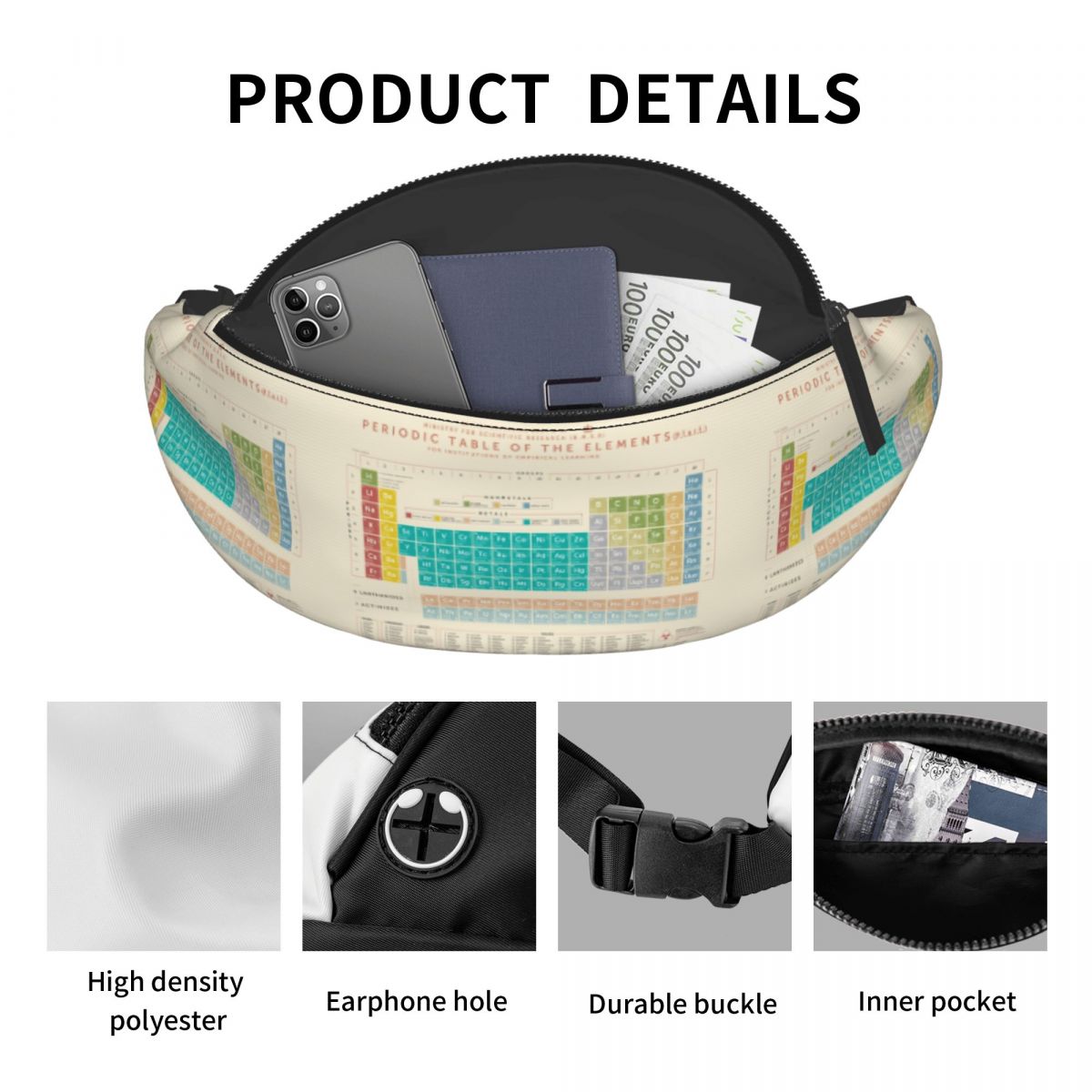 Cool Elements Periodic Table F - Travel Accessories Pouch For Men incelemesi ve fiyatı