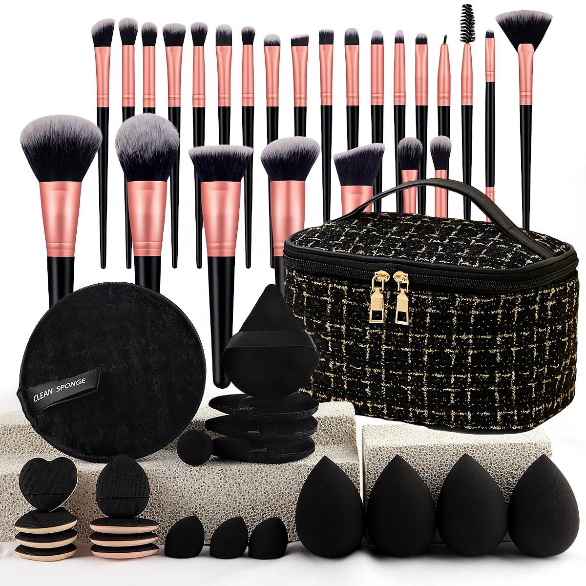 Makeup Brush Set Chic Fragranc - Travel Accessories Kit Bag incelemesi ve fiyatı