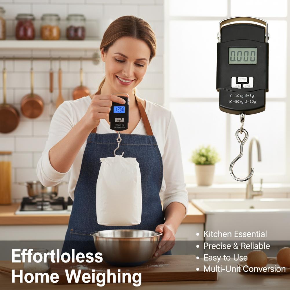 50kg/10g Portable LCD Electron - Luggage Scale Hanging incelemesi ve fiyatı