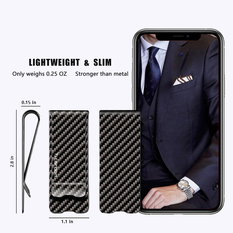 Carbon Fiber Money Clip for Ca - Travel Wallet Slim incelemesi ve fiyatı