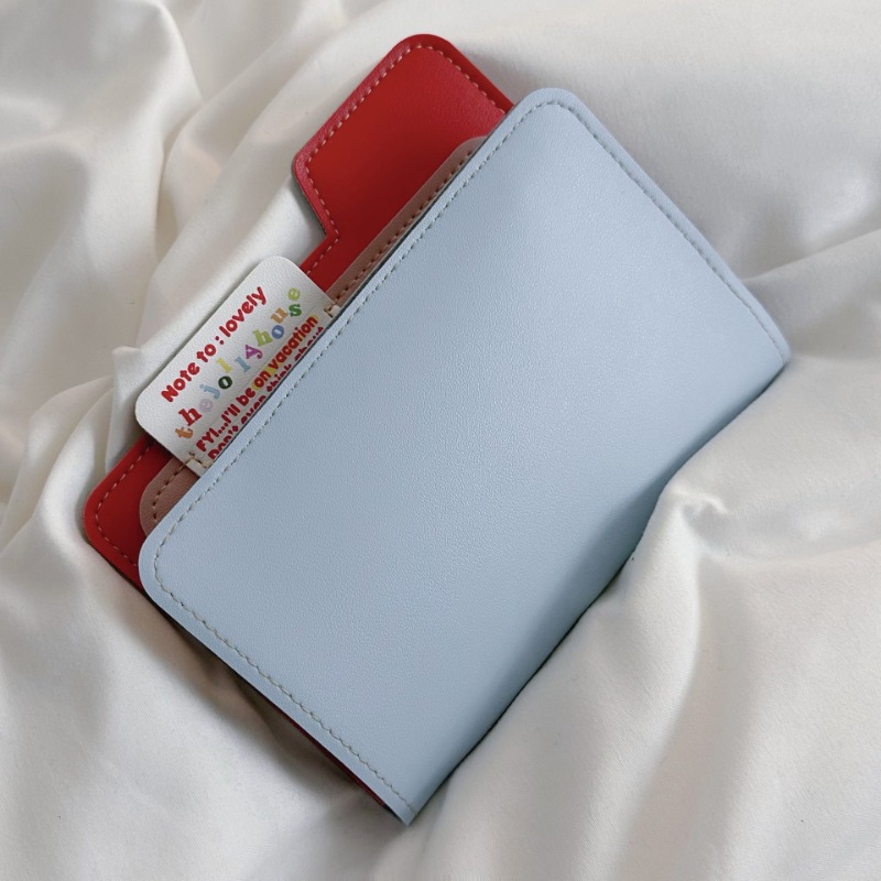 Ins Color Block Passport Holde - Travel Accessories Pouch For Men incelemesi ve fiyatı