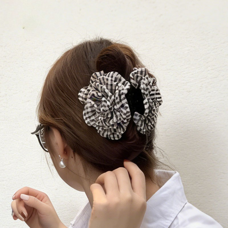 Luxury Houndstooth Flower Hair - Travel Accessories Luxury incelemesi ve fiyatı
