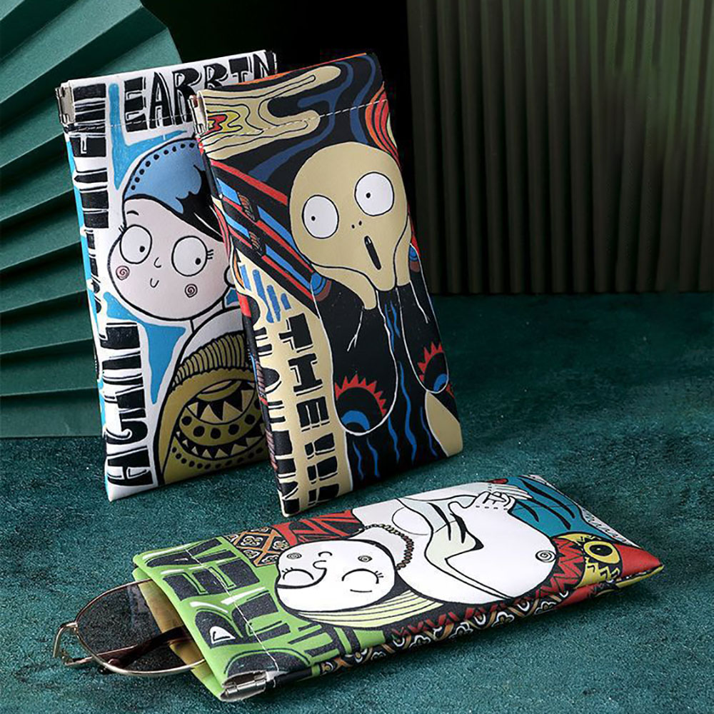 Cartoon Sunglasses Case PU Lea - Travel Accessories Pouch For Men incelemesi ve fiyatı