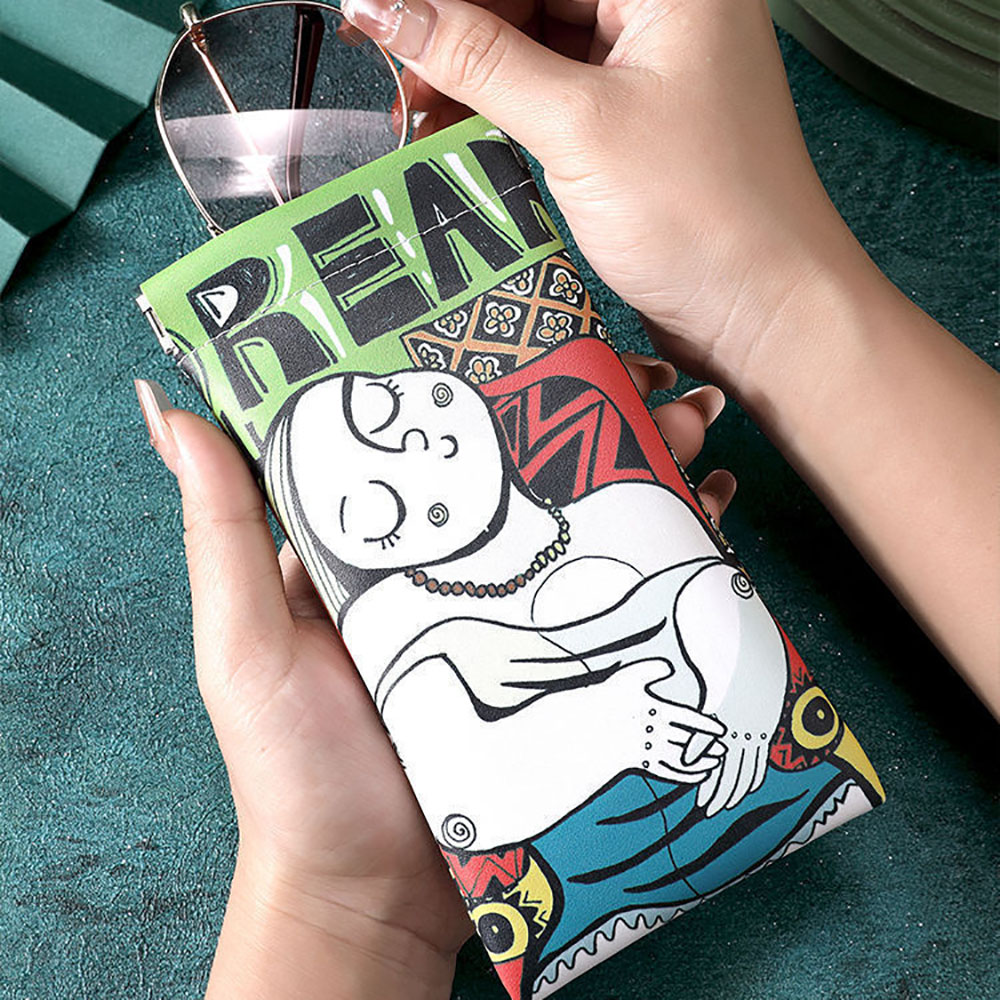 Cartoon Sunglasses Case PU Lea - Travel Accessories Pouch For Men incelemesi ve fiyatı