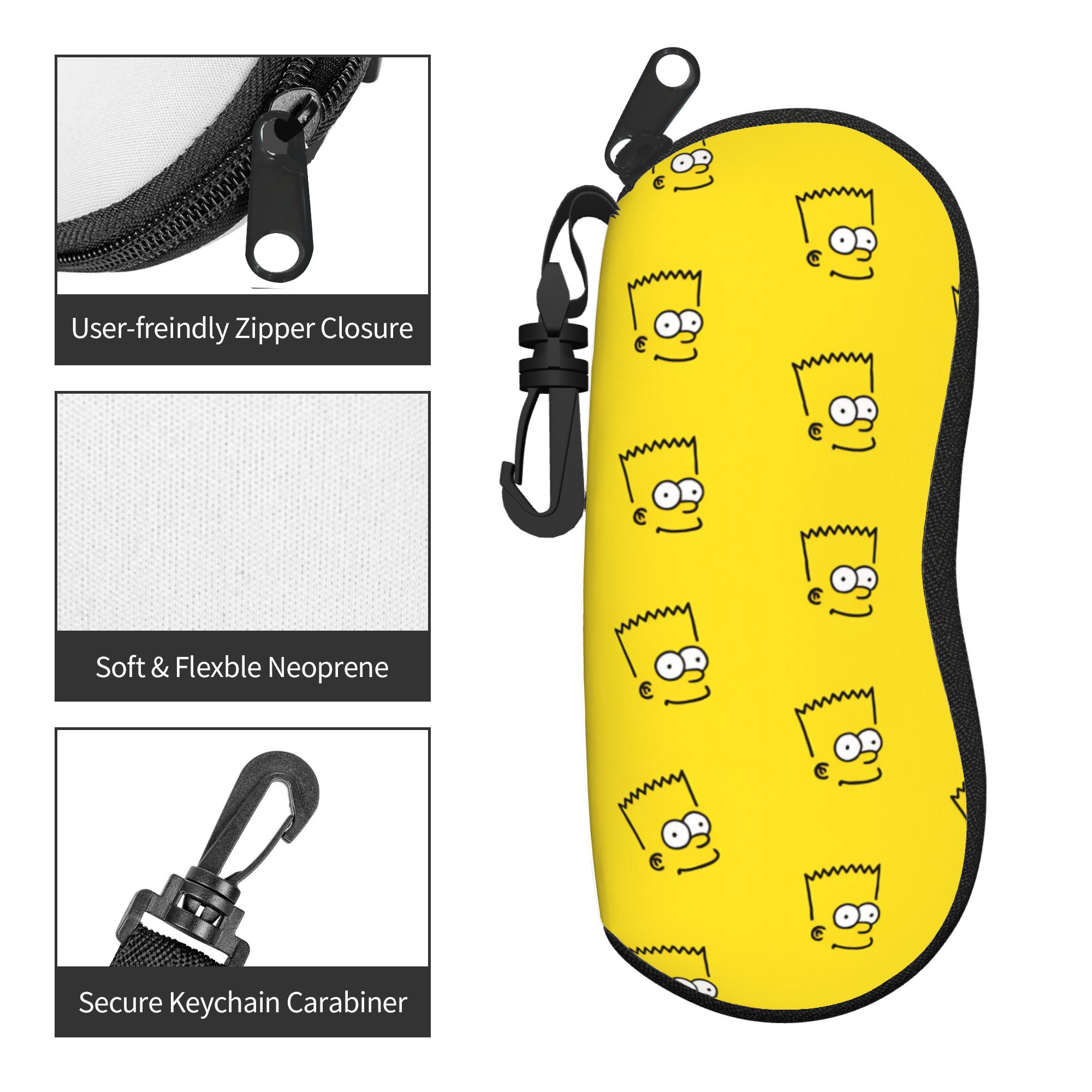S-Simpsons Movies Glasses Case - Travel Accessories Pouch For Men incelemesi ve fiyatı