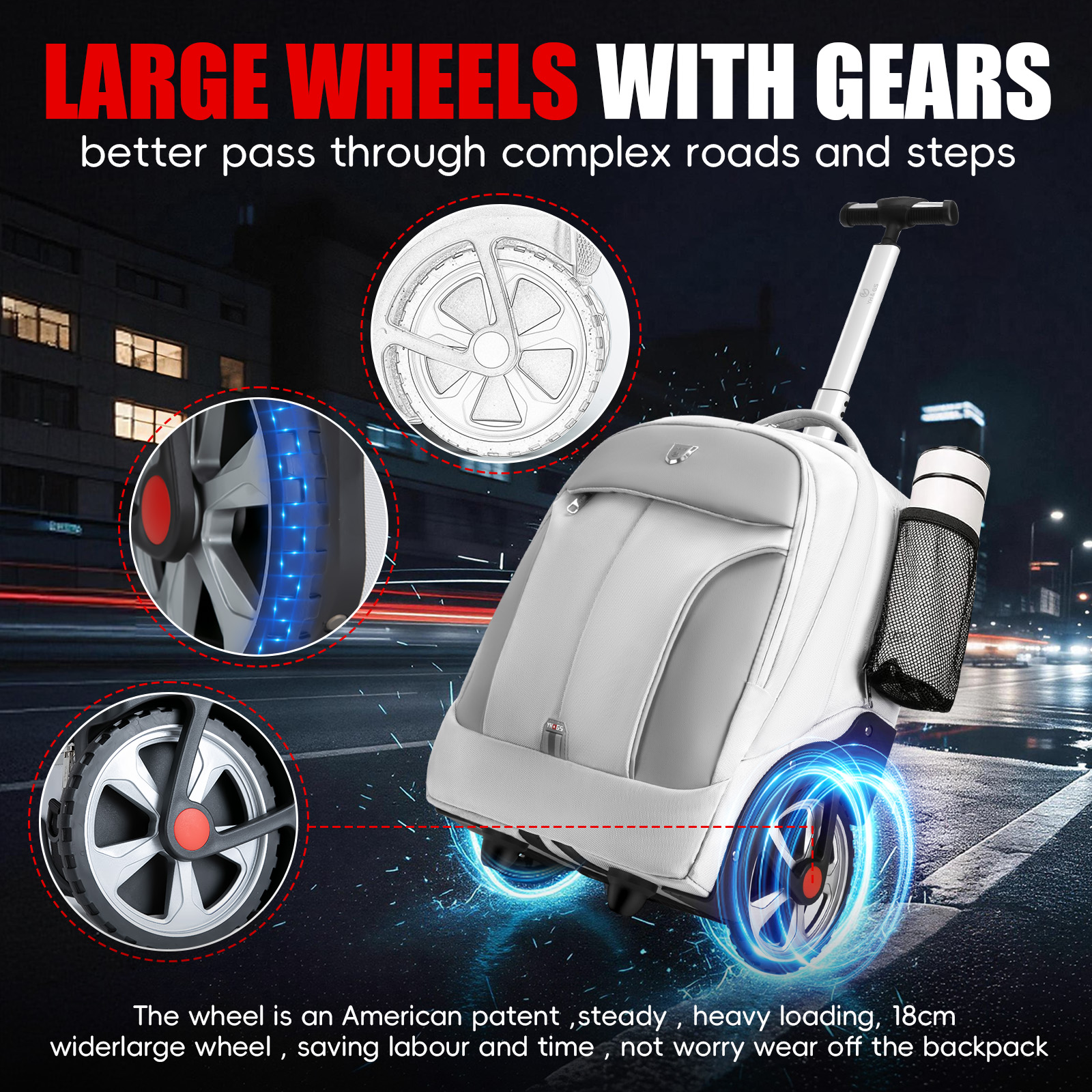 Rolling Luggage Backpack With  - Luggage Wheel Replacement incelemesi ve fiyatı