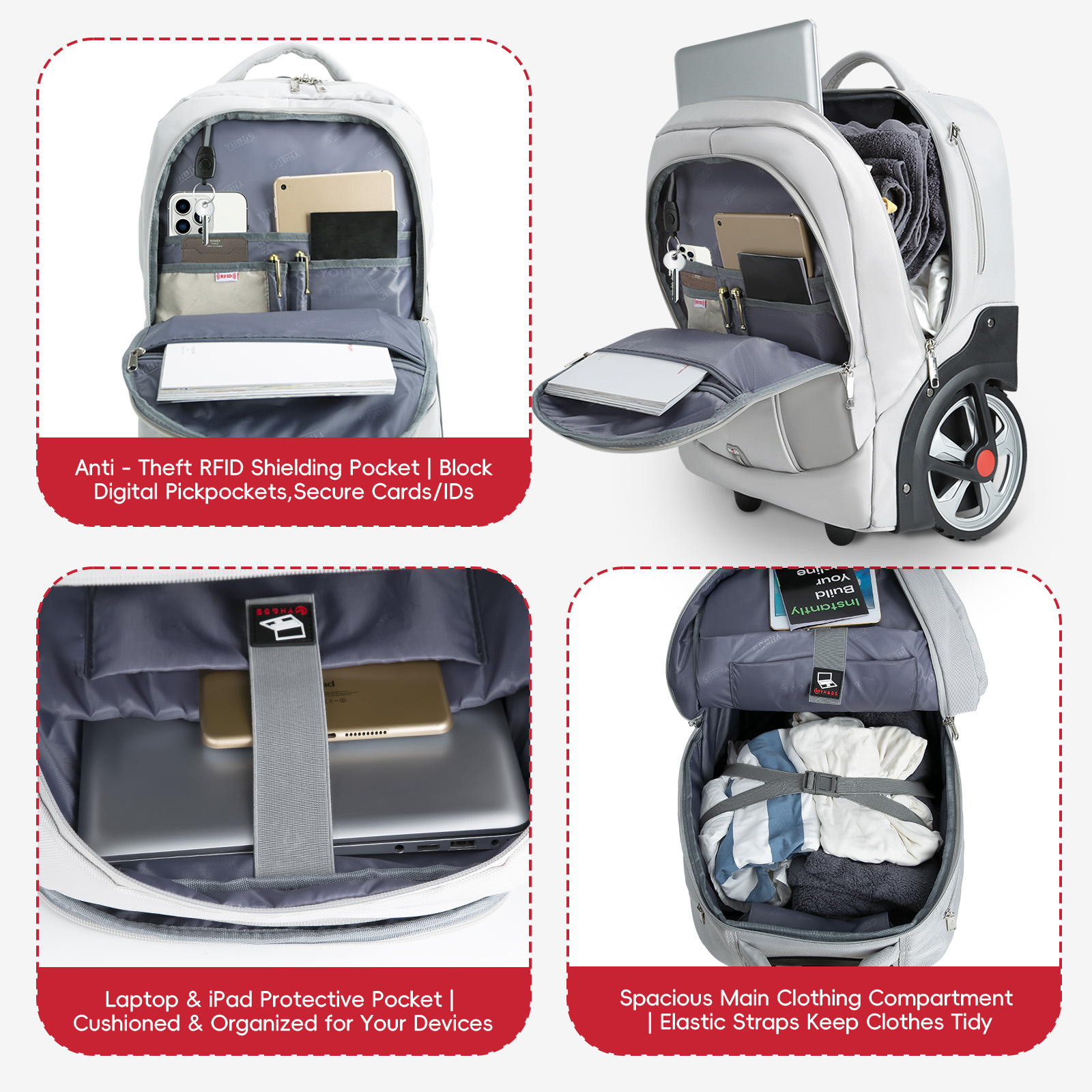 Rolling Luggage Backpack With  - Luggage Wheel Replacement incelemesi ve fiyatı