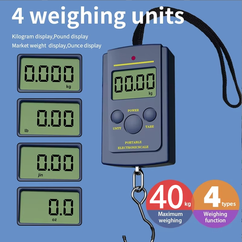 1PC Multifunctional Mini 40kg/ - Luggage Scale Hanging incelemesi ve fiyatı