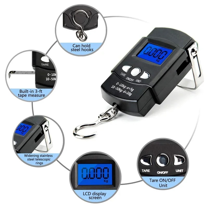 50kg Digital Luggage Weighing  - Luggage Scale Hanging incelemesi ve fiyatı