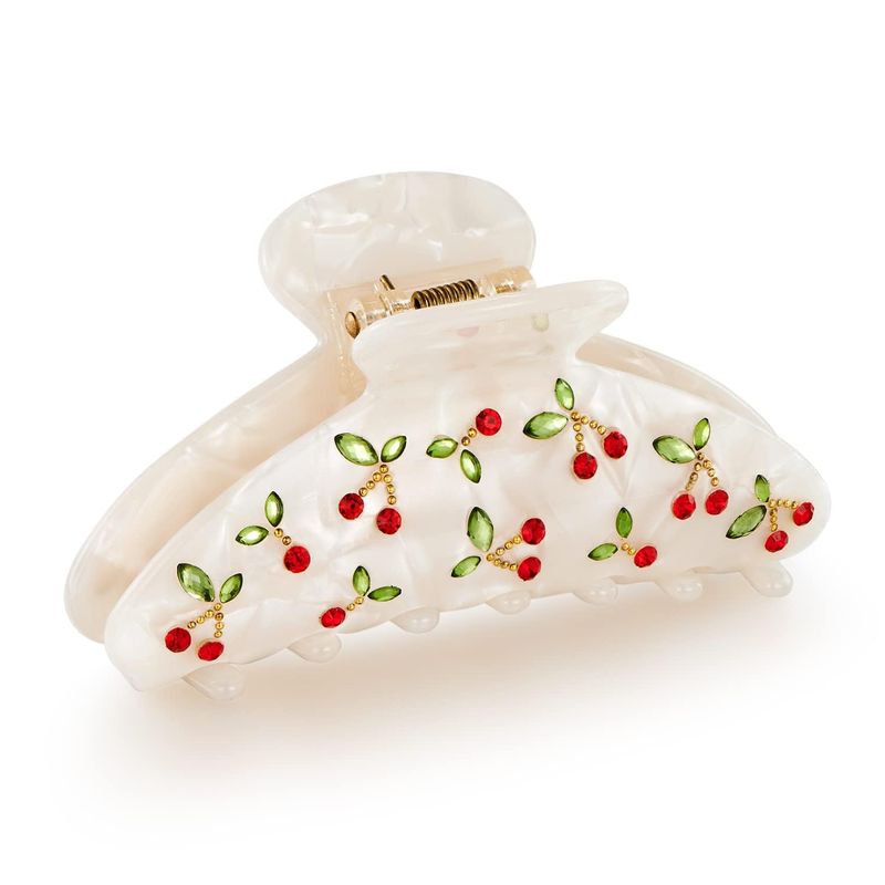 1pc Cherry hair clip, rhinesto - Travel Accessories Luxury incelemesi ve fiyatı
