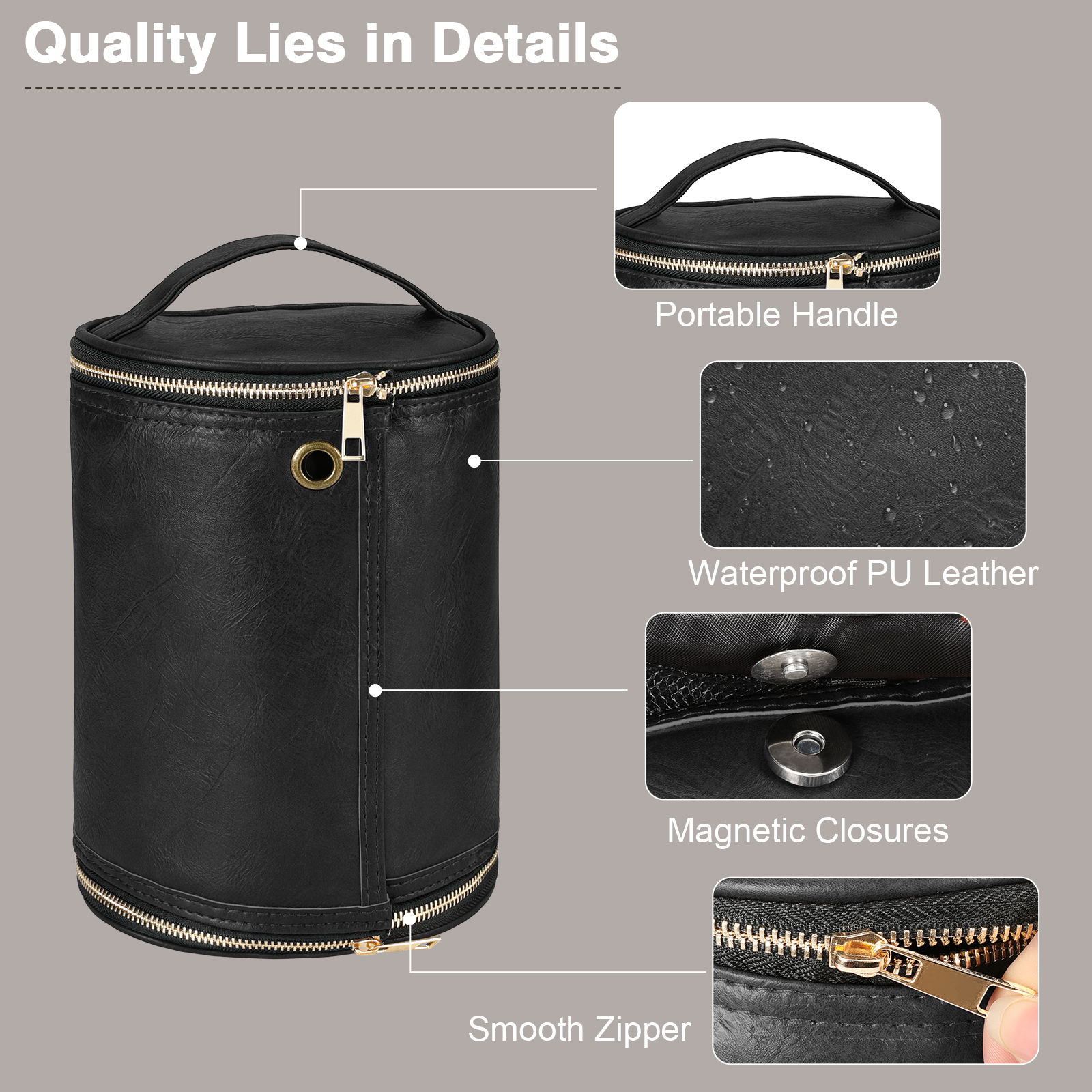 Leather Toiletry Bag for Men W - Travel Accessories Pouch For Men incelemesi ve fiyatı