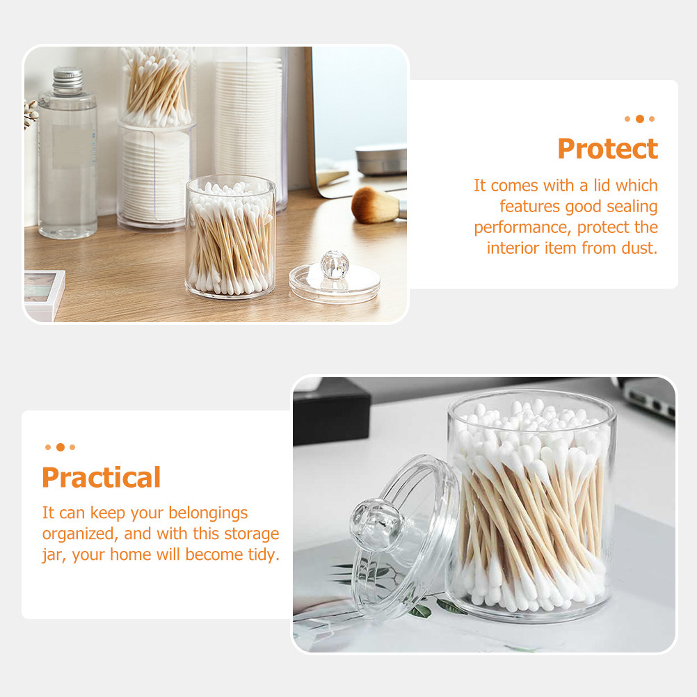 Clear Cotton Ball Dispenser Co - Travel Accessories Holder incelemesi ve fiyatı