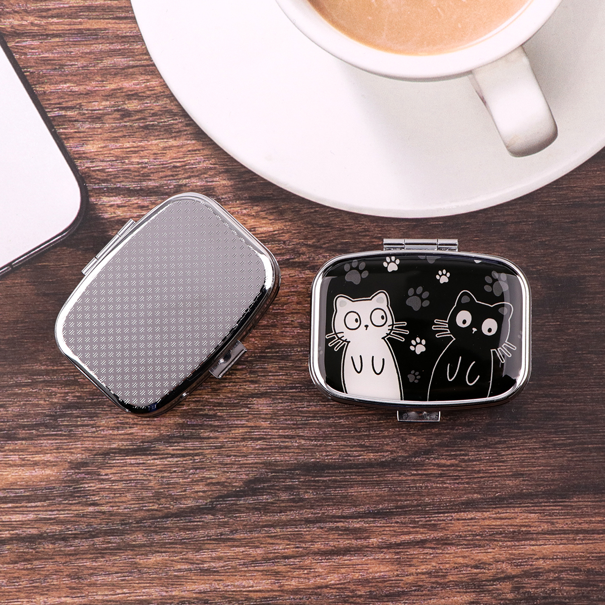 Cartoon Black And White Cat Tr - Travel Accessories Holder incelemesi ve fiyatı