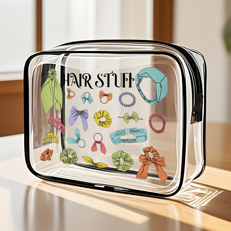 1pc Clear Makeup Bag Transpare - Toiletry Bag Tsa incelemesi ve fiyatı
