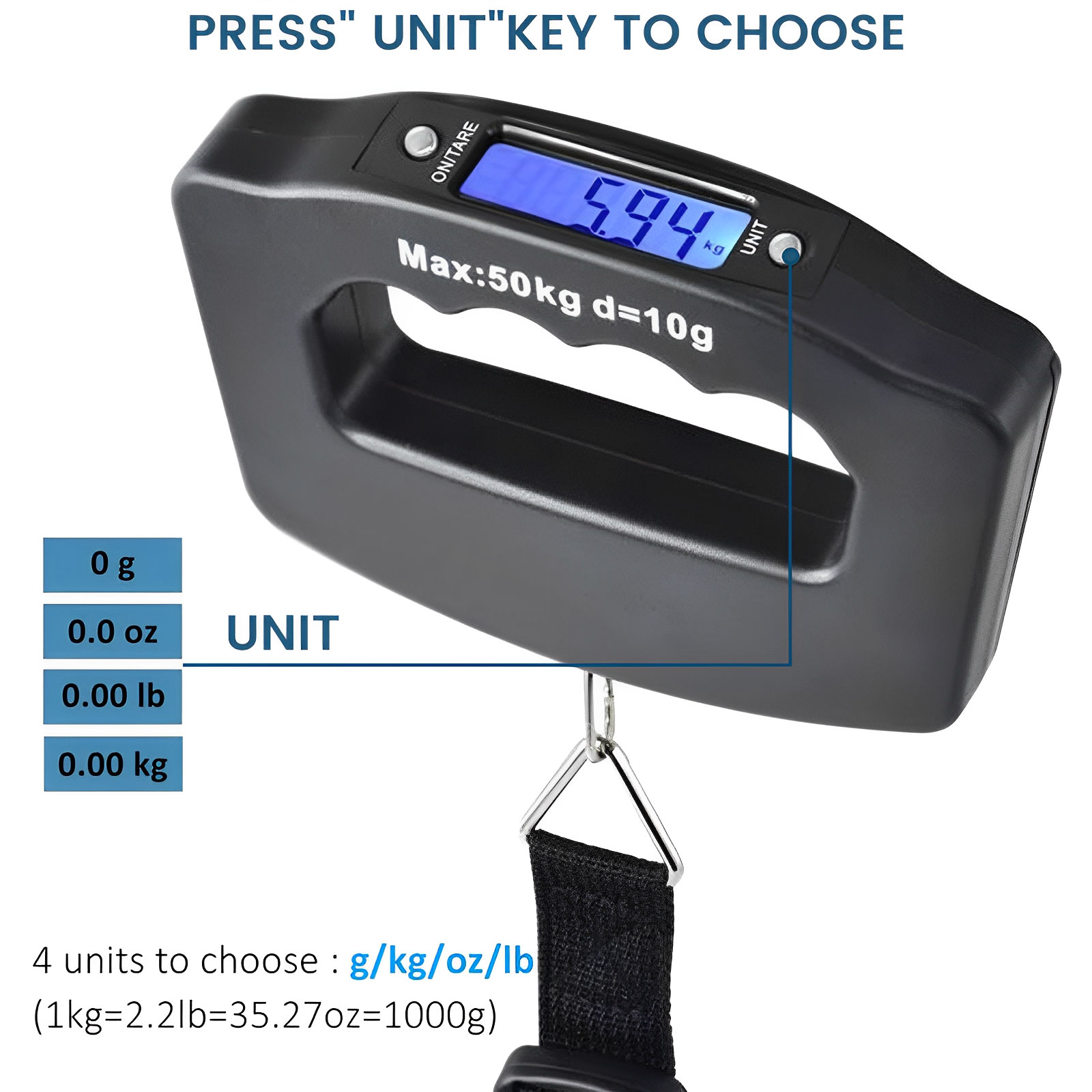 LCD Digital Luggage Scale Port - Luggage Scale Hanging incelemesi ve fiyatı