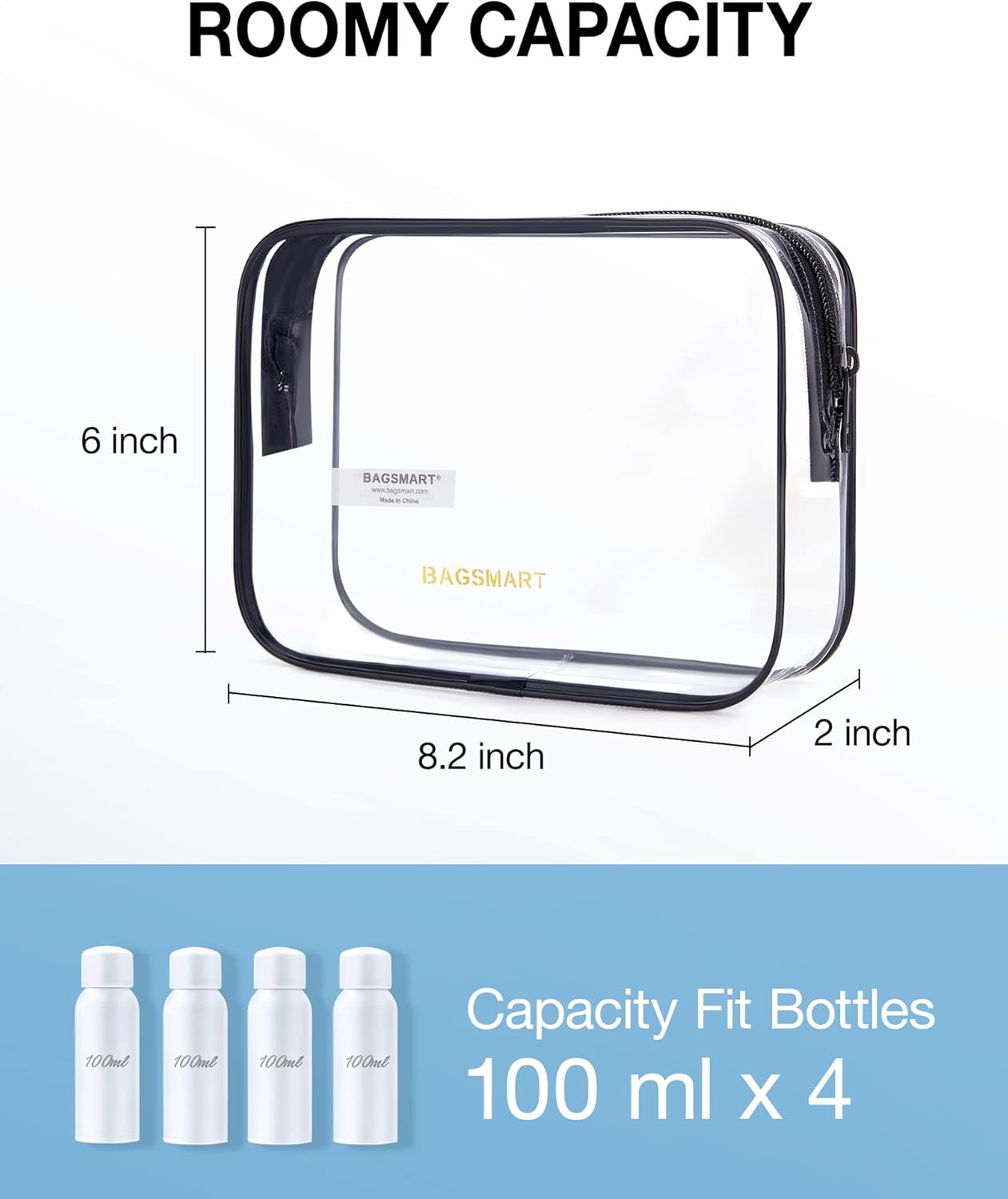 Clear Toiletry Bag, 2 Pack TSA - Toiletry Bag Tsa incelemesi ve fiyatı