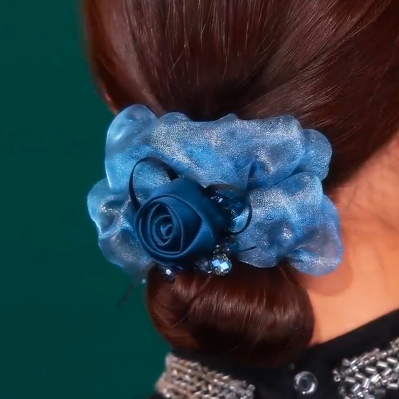 Elegant Rose Hair Tie Organza  - Travel Accessories Luxury incelemesi ve fiyatı
