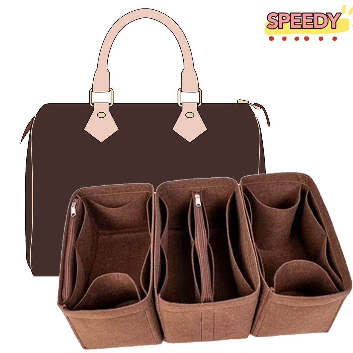 Detachable Felt Purse Insert O - Travel Accessories Luxury incelemesi ve fiyatı
