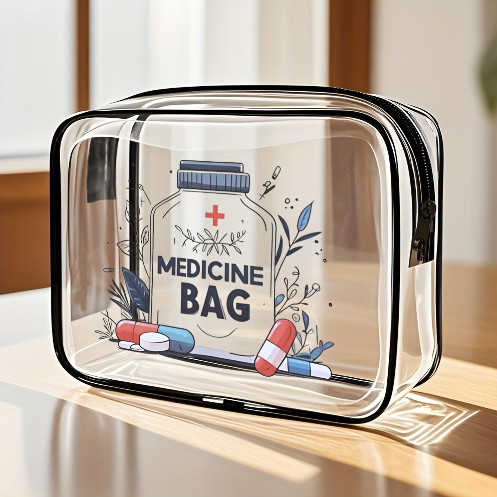 1pc Clear Makeup Bag Transpare - Toiletry Bag Tsa incelemesi ve fiyatı