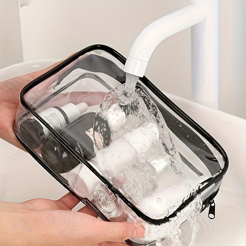 1pc Clear Makeup Bag Transpare - Toiletry Bag Tsa incelemesi ve fiyatı
