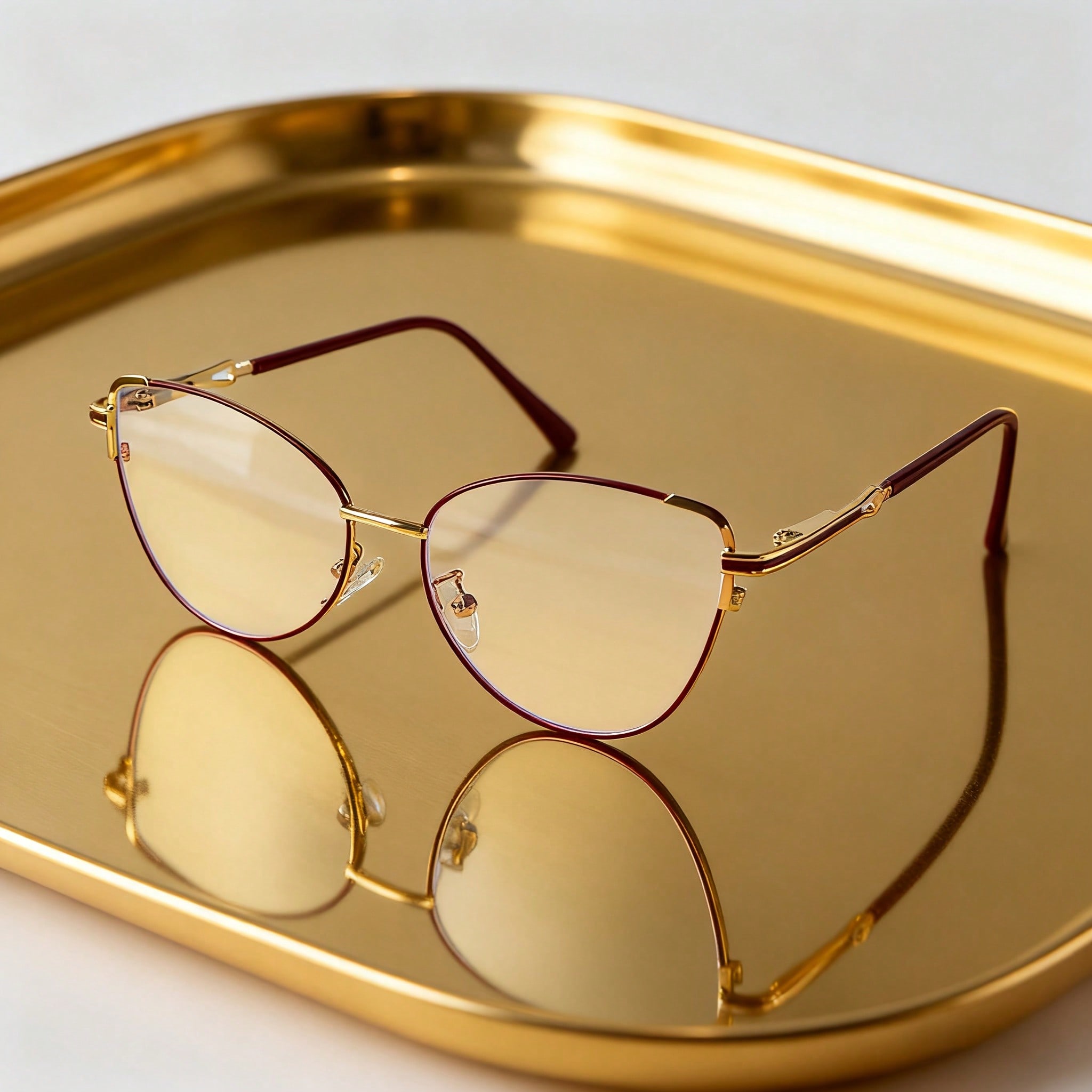 1 pair of women's cat eye deco - Travel Accessories Luxury incelemesi ve fiyatı