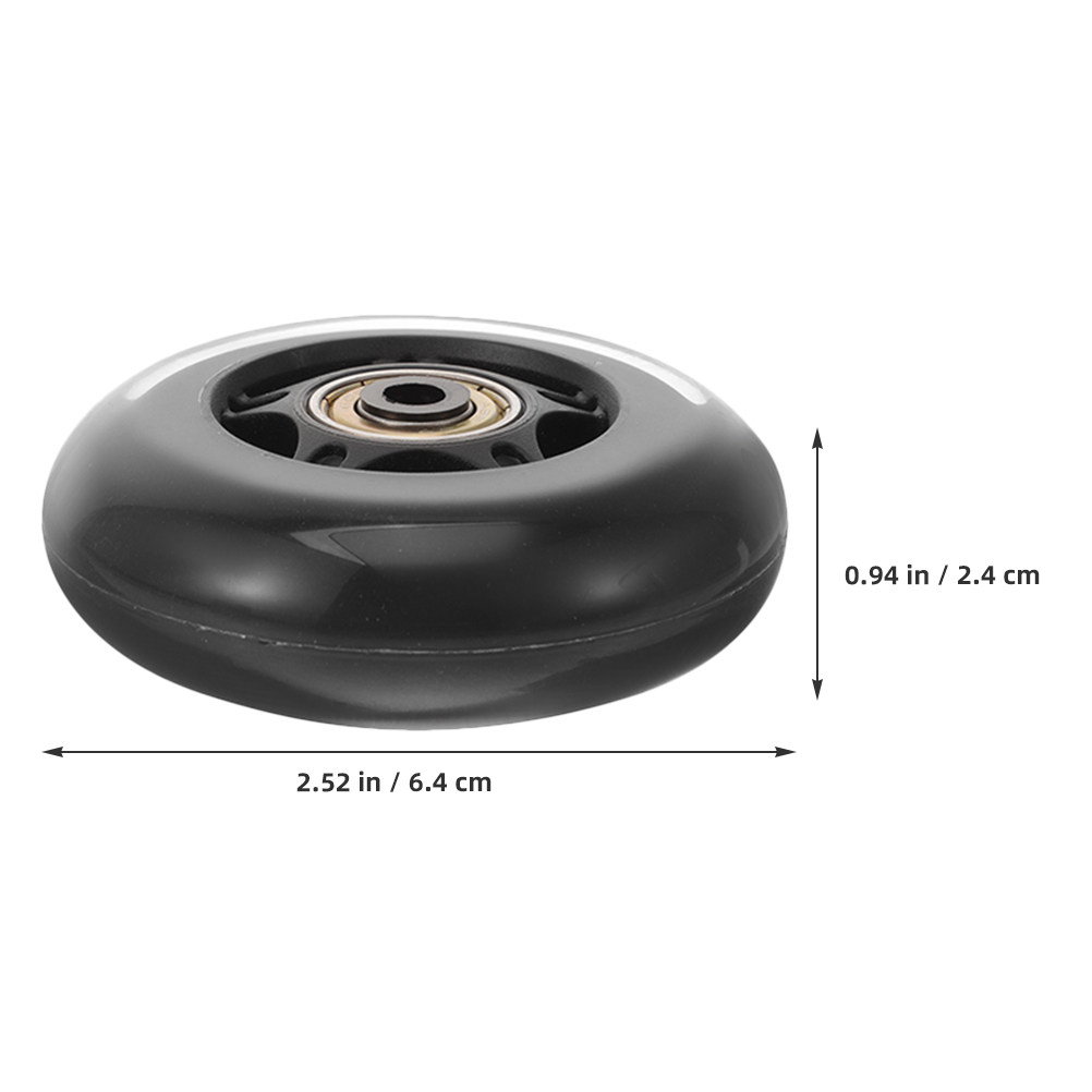 4Pcs Silent Single 2.5 Inch PU - Luggage Wheel Replacement incelemesi ve fiyatı