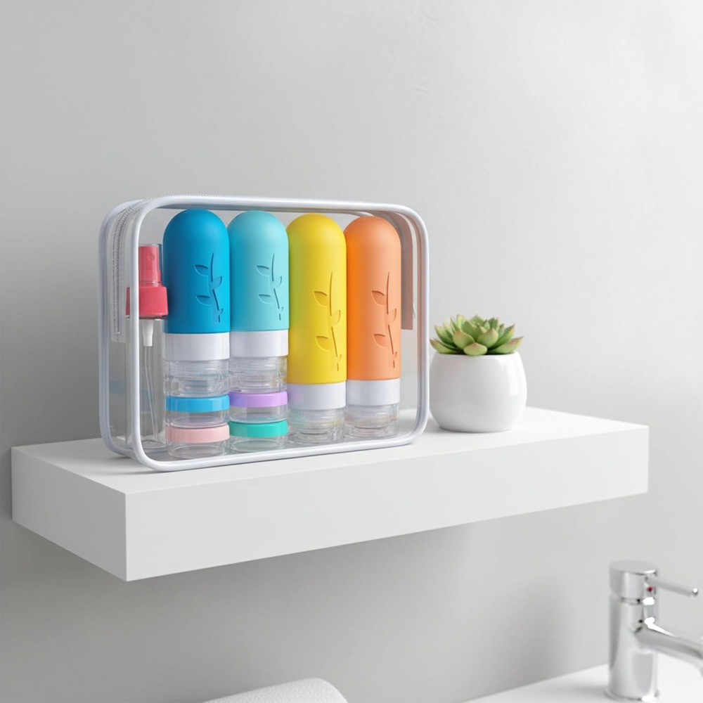 TSA Approved Travel Bottles Ki - Toiletry Bag Tsa incelemesi ve fiyatı