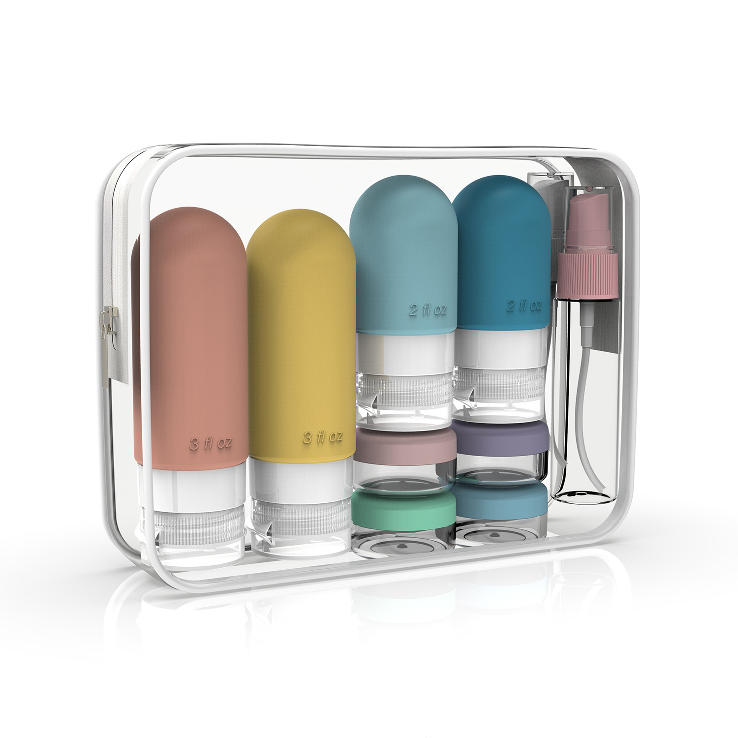 16 Pack Leak Proof Travel Bott - Toiletry Bag Tsa incelemesi ve fiyatı