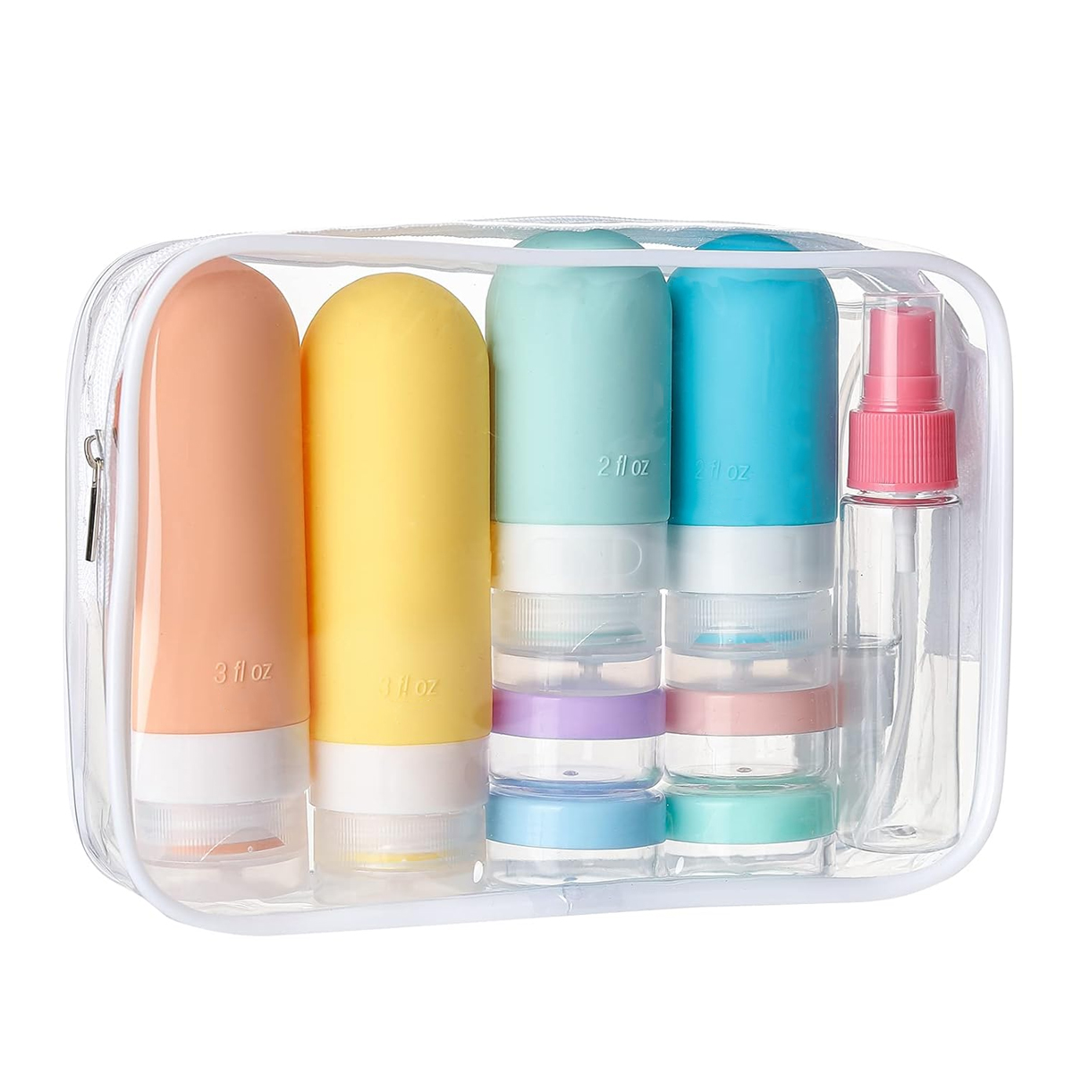 16 Pack Leak Proof Travel Bott - Toiletry Bag Tsa incelemesi ve fiyatı