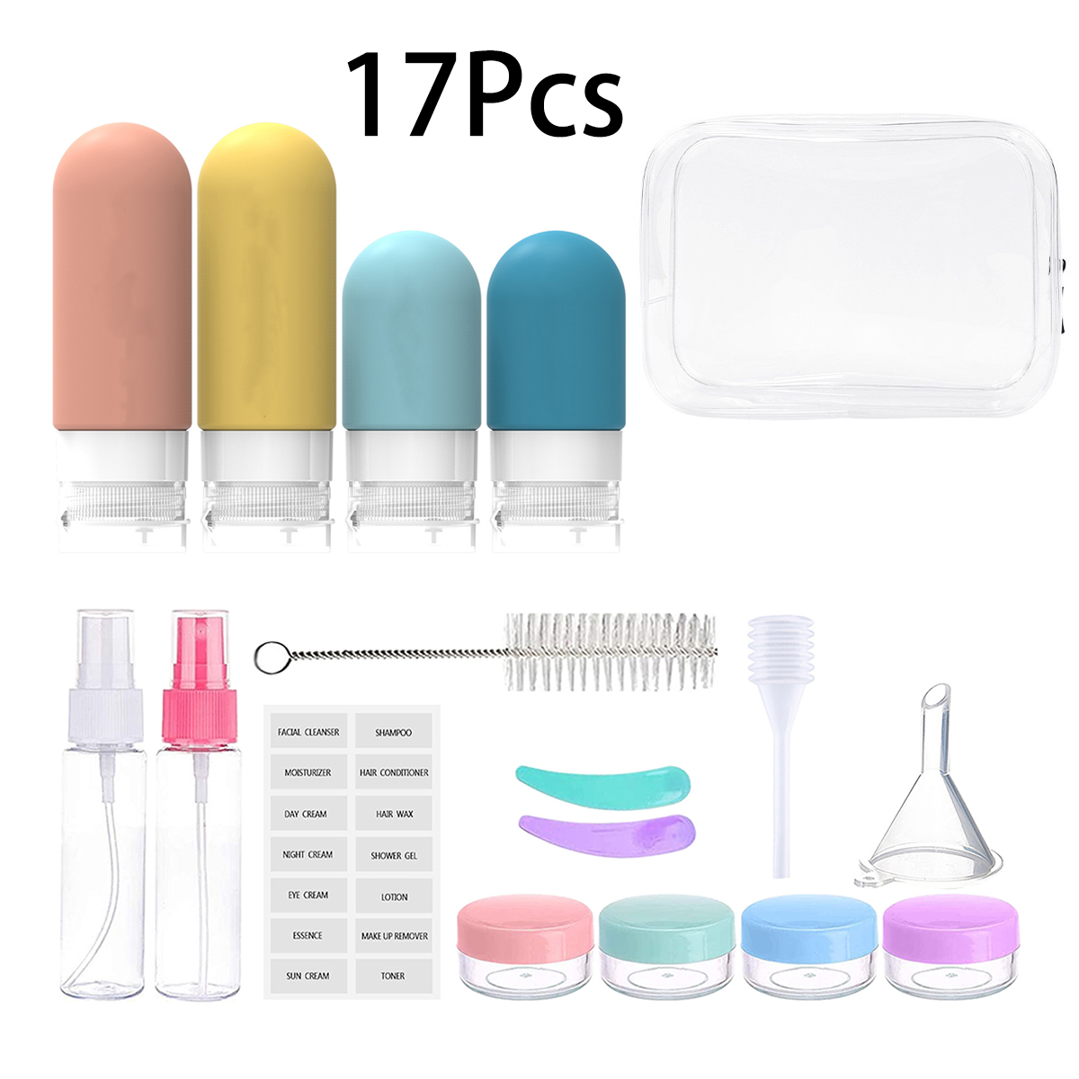 16 Pack Leak Proof Travel Bott - Toiletry Bag Tsa incelemesi ve fiyatı
