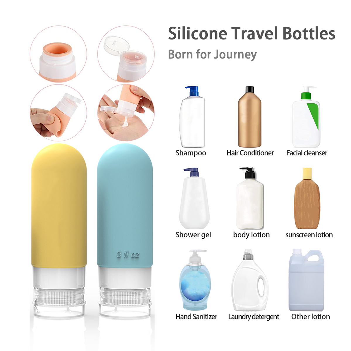 16 Pack Leak Proof Travel Bott - Toiletry Bag Tsa incelemesi ve fiyatı