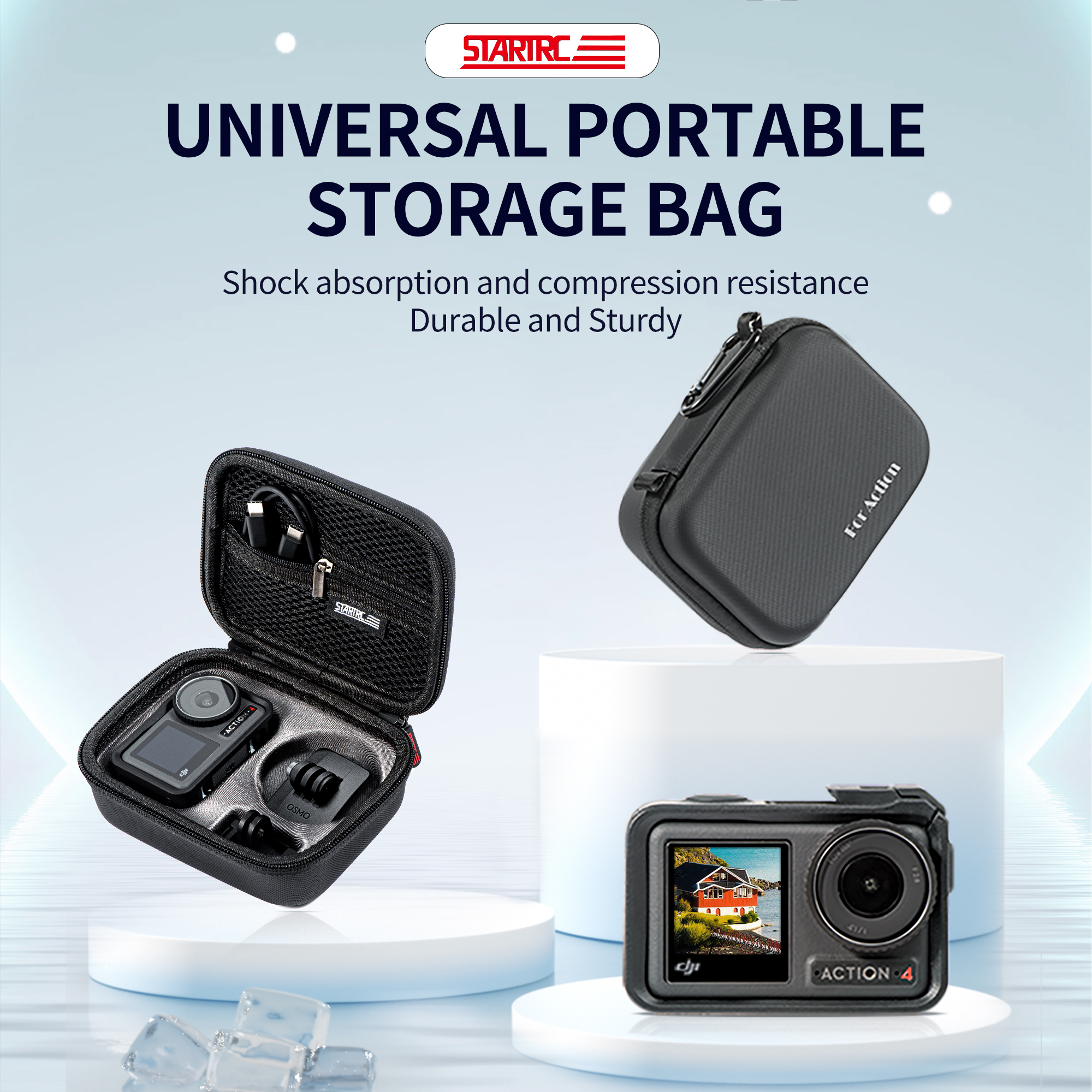 For DJI Osmo Action 5 Pro Acti - Travel Accessories Kit Bag incelemesi ve fiyatı