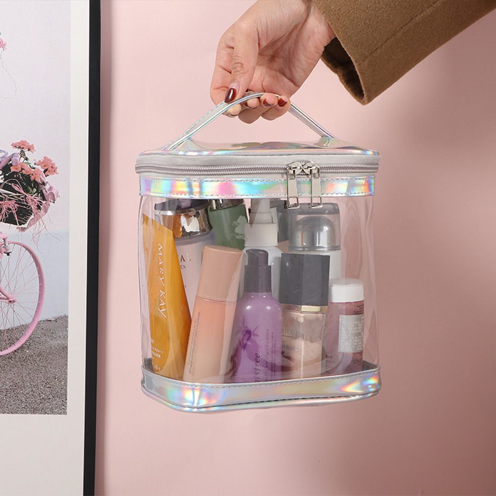 Clear PVC Makeup Bag with Hand - Toiletry Bag Tsa incelemesi ve fiyatı