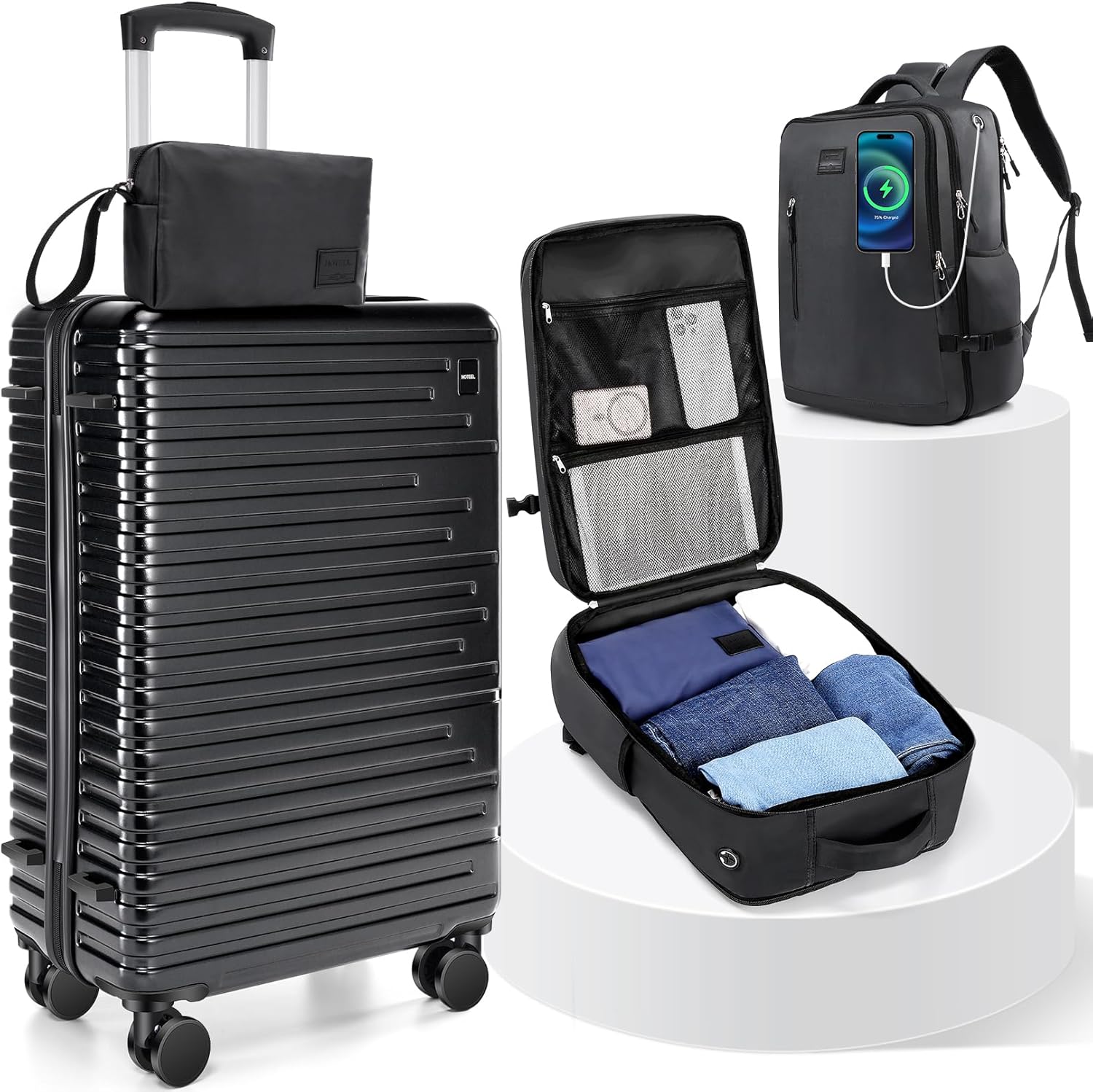 3/5pcs Luggage Set Carry On Su - Luggage Wheel Replacement incelemesi ve fiyatı