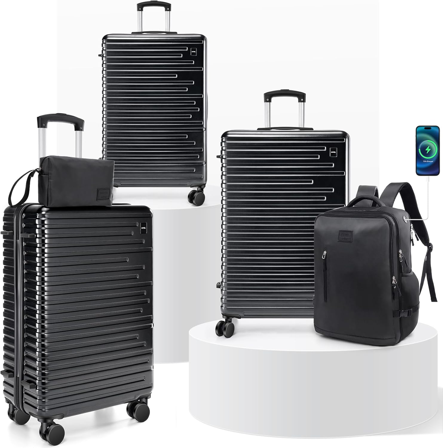 3/5pcs Luggage Set Carry On Su - Luggage Wheel Replacement incelemesi ve fiyatı