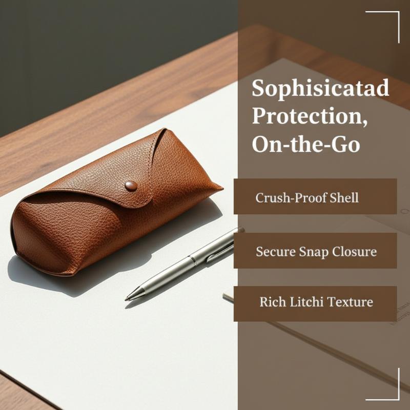 PU Leather Sunglasses Case Com - Travel Accessories Pouch For Men incelemesi ve fiyatı