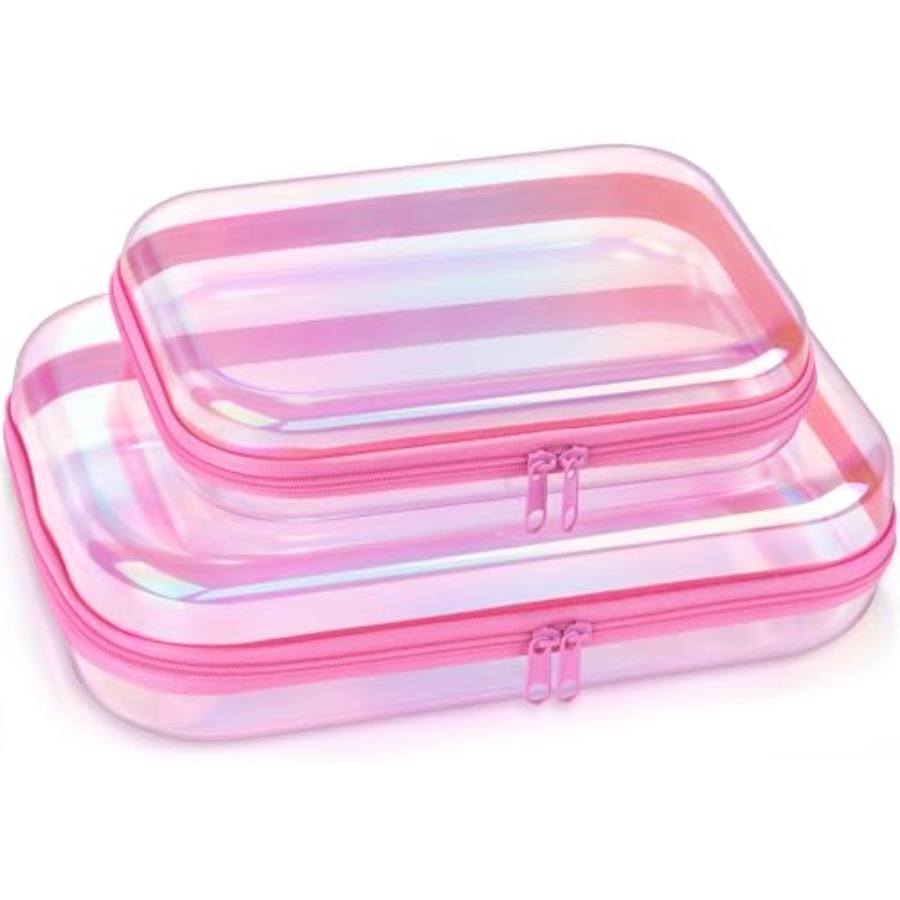 Clear Hard Shell Zipper Case,  - Toiletry Bag Tsa incelemesi ve fiyatı