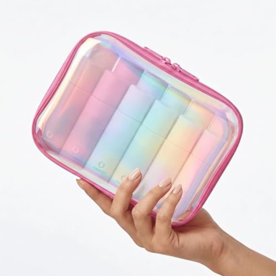 Clear Hard Shell Zipper Case,  - Toiletry Bag Tsa incelemesi ve fiyatı