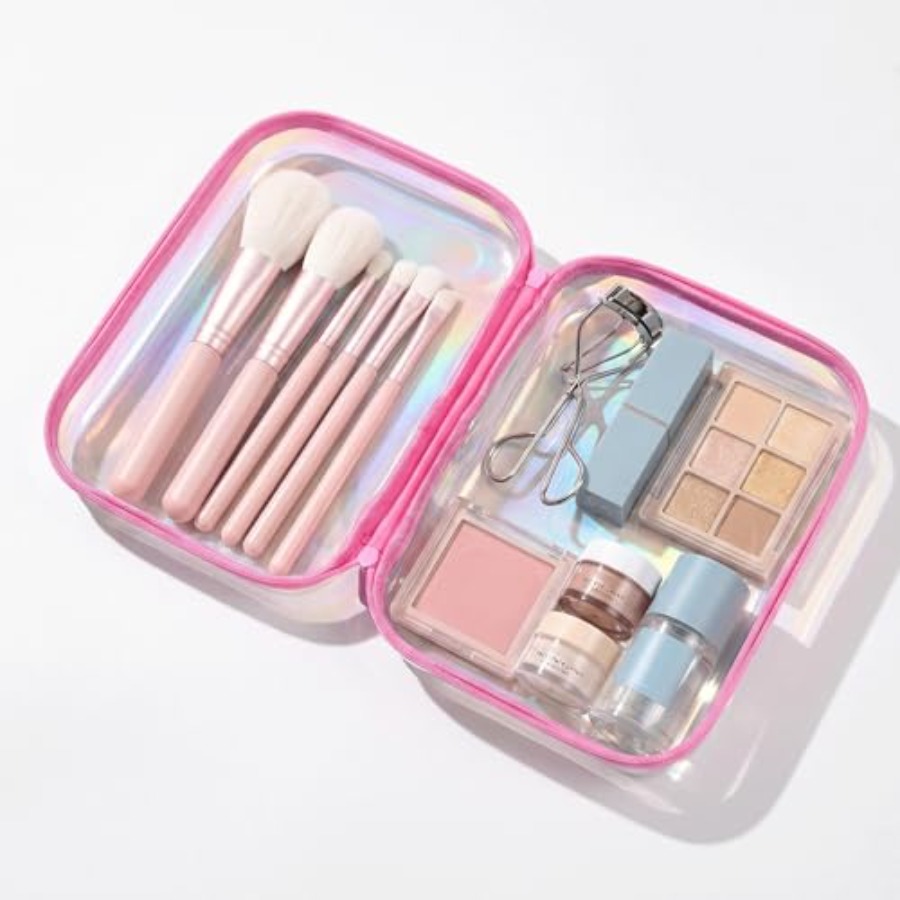 Clear Hard Shell Zipper Case,  - Toiletry Bag Tsa incelemesi ve fiyatı