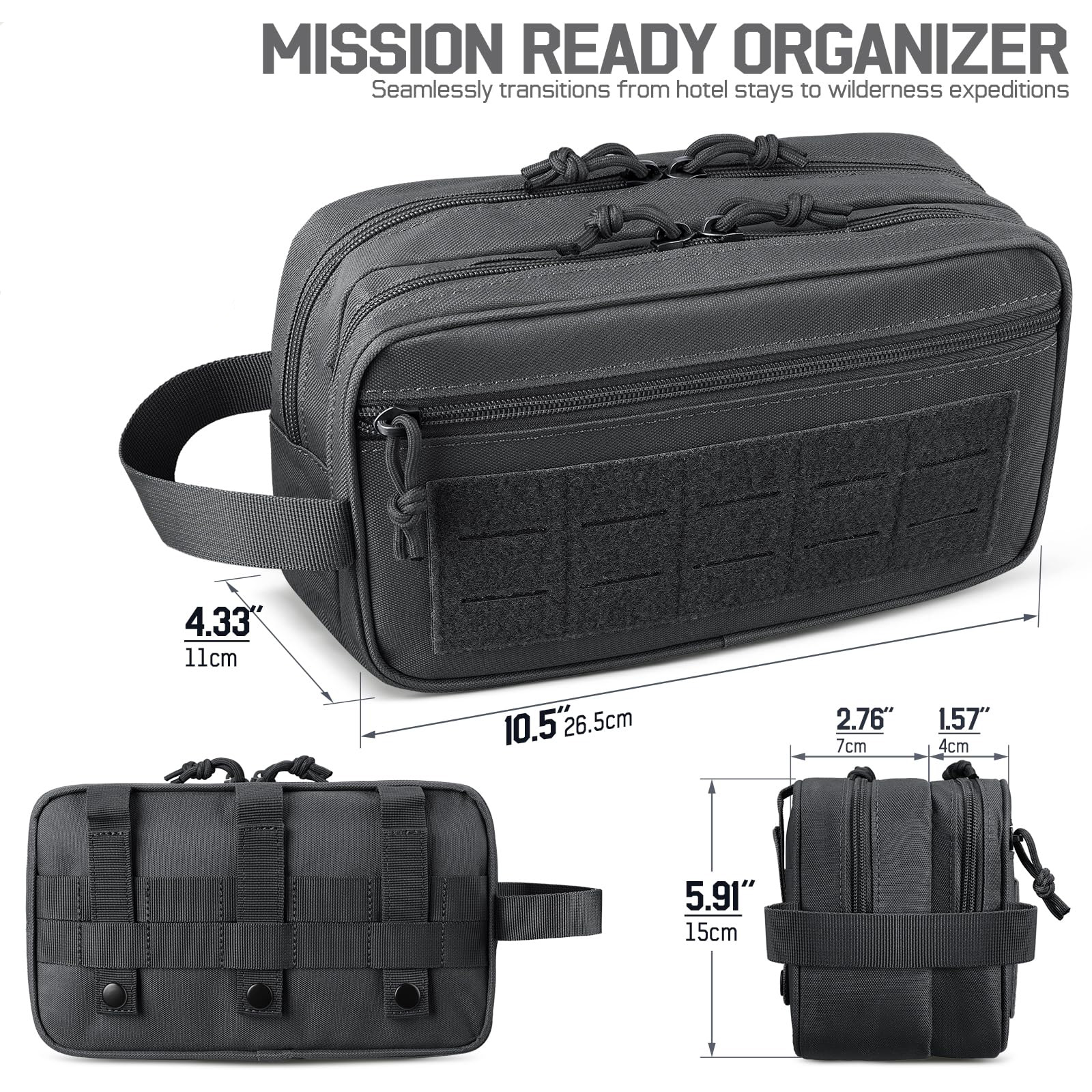 Tactical Toiletry Bag for Men, - Travel Accessories Pouch For Men incelemesi ve fiyatı