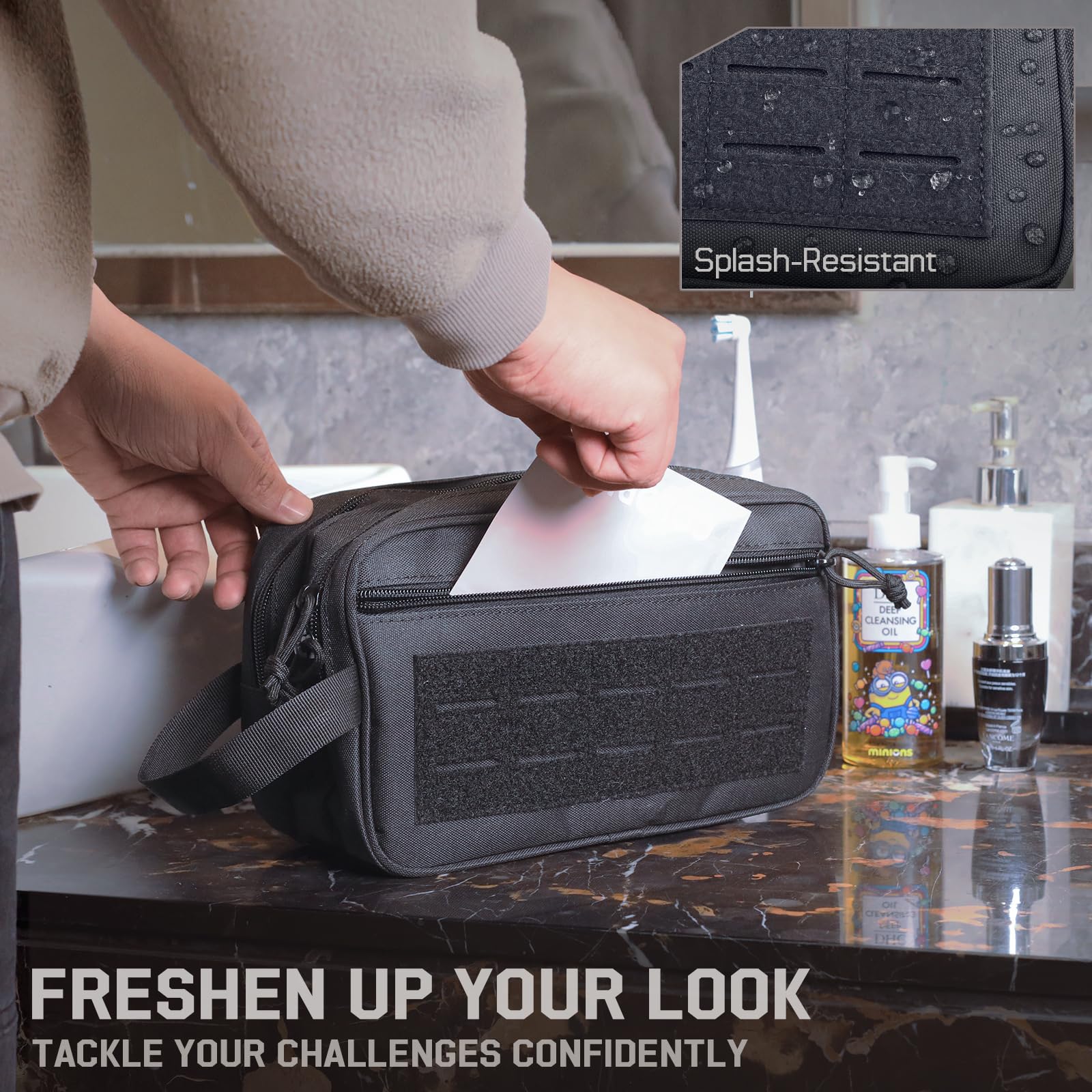 Tactical Toiletry Bag for Men, - Travel Accessories Pouch For Men incelemesi ve fiyatı